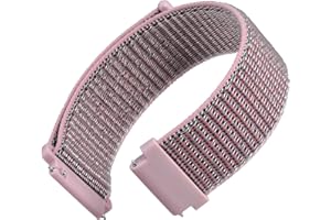 WOCCI Regolabile Sport Cinturino Orologio in Nylon con Chiusura a Strappo per Uomo e Donna, Sgancio Rapido, Larghezza Cinturino 18mm 20mm 22mm