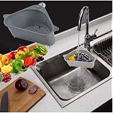 In-Sink Triangle Filter Basket Vegetable Fruit Kitchen Strainer Tea Strainer Sink Strainer with Suction Cup