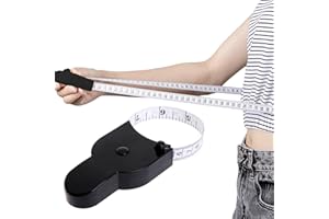 Jiakalamo Maßband Körper, 150 cm Ergonomisches Körpermaßband Einziehbares Umfangmaßband Körpermaßband für Fitnessmaßband, Sportmaßband, Maßband zum Messen von Körperumfängen