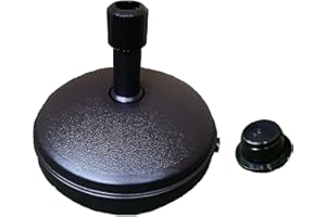 KARRMA LTD. Karrma Ltd Parasol Base | Garden Umbrella Stand Holder Round | 7L Plastic Water Filled Perfect for Outdoor Decor Garden Patio (Black)