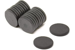 Magnet Expert 25 mm x 3 mm d'épaisseur Y10 Aimant Ferrite - Pull 0.69 kg (paquet de 25)