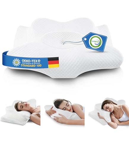 Ostrichpillow Memory Foam Kissen - Kühlend Ergonomisch Für Seiten-, Rücken- & Bauchschläfer - Mit Modal Bezug