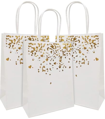 24 Sachets Toile De Jute Cœur 10x14cm - Pour Dragées Mariage, Baptême, Anniversaire - Lot Multicolore