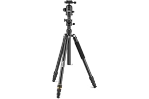 National Geographic Travel Kit Treppiede con Monopiede, Colonna a 90°, Alluminio, 4 Sezioni, Twist Lock, Carico massimo 8 kg, Borsa da Trasporto, Testa a Sfera, Sblocco Rapido, per Canon, Nikon, Sony