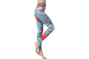 FLYILY Leggings de Gimnasio de Fitness al Aire Libre Para Mujer Pantalones de Yoga de Entrenamiento de Cintura alta Para Mujer