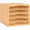 woodluv Desk Organiser Paper Tray, Wooden desk file organiser a4 paper letter tray With 5 Tier Racks Shelves, Letter Tray orgaiser, Paper Sorter Holder, Office, School, Home Study, Desk Tidy