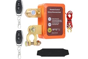 BOWEICORE Desconectador de Bateria Coche, Cortacorrientes Bateria Coche 12v, Desconectador de Bateria con Control Remoto, Interruptor Bateria Coche 240a para Automóviles, RV, ATV, Camión, Barco