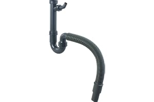 Cornat rör-luktförslutningar för tvätt och diskbänk olika storlekar/stilar Flexibel rörfälla (diskbänk) 1 1/2 tum x 40 mm