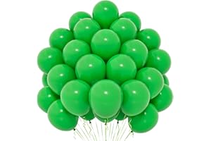 YOYOIN Ballons Verts, 50 Pièces Ballons Verts de 12 Pouces, Ballons Verts en Latex Mat pour Femmes Filles Enfants pour Thème Vert Fête d'anniversaire Remise des Diplômes Baby Shower Mariage Saint Valentin