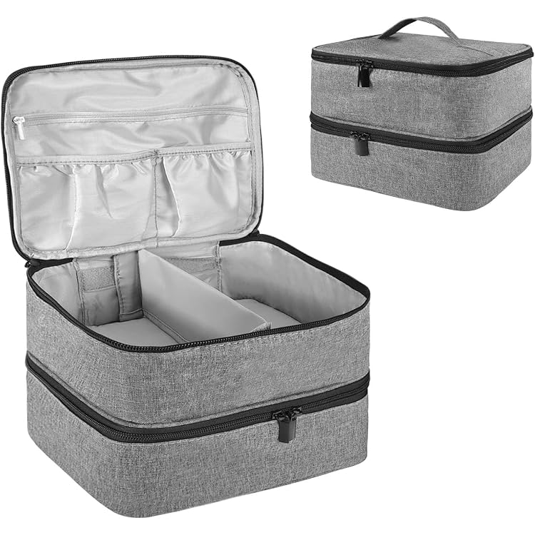 ZFZGFRCS Nagellack-Organizer Für 30 Flaschen – Wasserdichte PU-Leder Tasche Mit Reißverschluss, Schwarz
