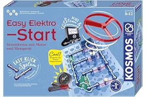 Kosmos 620547 Easy Elektro - Start, Spannende Stromkreise mit Motor und Messgerät erforschen, Experimentierkasten zu Elektrotechnik