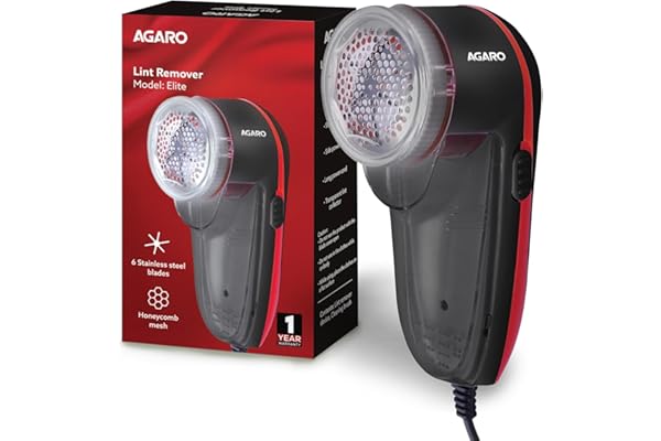 AGARO Elite Lint Remover with Cord, for Woolen Sweaters, Blankets, Jackets/Burr Remover Pill Remover from Carpets, Curtains