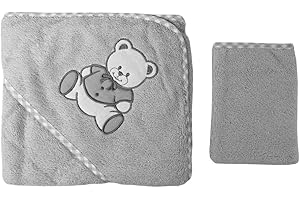 NISSANOU Sortie de bain pour bébé - OURS GR cadeau naissance maternité bebe, annonce grossesse