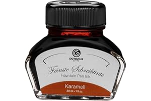OCTOPUS FLUIDS La mejor tinta de escritura de gran calidad para bolígrafos y plumas, en diferentes colores 30ml, color caramelo 30 ml