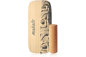 JUCKER HAWAII Original Homerider Balansboard - Ensemble de surfeurs et entraîneur d'équilibre avec rouleau en liège