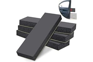 RUBESSIA Garagen Wandschutz 4er Set, Schwarz selbstklebend Türwandschutz 3cm Extra Dicker Auto Schutz Garage Garagentor Kantenschutz