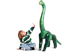 JOYIN 129cm Brachiosaurus Dinosaurier aufblasbar, Tyrannosaurus Rex aufblasbares Dinosaurierspielzeug für Halloween Party Dekoration Dino Geburtstagsfeiergeschenk für Kinder und Erwachsene