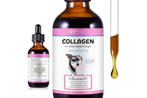 TOOFFI Liquid Collagen for Dogs - 60ml Collagen Dietary Supplement for Dogs Supplement Boost with Biotin, Enhance Immunity,MSM & Ginger,Delicious for Dog Joints