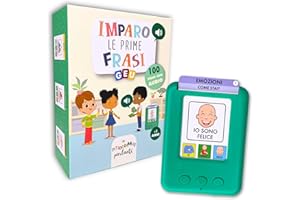 Carte Parlanti Montessori | Giochi Montessori 3 Anni | Flash Card Montessori | Giochi per Sviluppare il Linguaggio - Imparo Le Prime Frasi - Editorial GEU (Italiano)