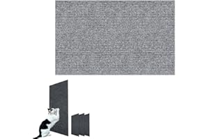 DUJUANUS Diy Climbing Cat Scratcher Adesivo, Climbing Cat Scratcher, Ritagliabili Tappeto Tiragraffi per Gatti Divano, Tappeto Antiscivolo per gatti (60 * 100cm,Gray)