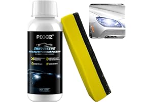 HUNELAER Car Headlight Restoration Kit,Professional Headlight Repair Polish,Car Headlight Renewal Polish,Car Headlight Scratch Repair Tool for Polishing Restoration Yellowed/Oxidized/Vague Headlight