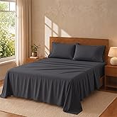 Degrees Home Premium Bed Sheet Set 16 x 200 cm 4 Pieces: Fitted Sheet, Top Sheet and 2 Pillowcases 50 x 80 cm - Brushed Micro