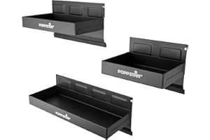 Poppstar 3 Bandejas magnéticas, diferentes tamaños: 150mm, 210mm, 310mm, material: acero, color: negro