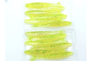 momolures - Leurre souple polyvalent pour basse, brochet, perche, sandre, Wrasse One up SHAD Style
