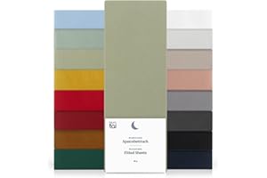 Blumtal Basics Drap Housse160 x 200 x 30cm - Drap Housse 160 x 200 x 30cm, Microfibre De Haute Qualité - Doux, Résistant, Anti Plis - Certifié Oeko-Tex - Light Olive Green - Vert - Vert