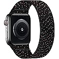 ENJINER Braided Solo Loop Elastic Strap Compatible for Apple Watch Band 38mm 40mm 42mm 44mm, Stretchy Sports Women Men Wristband with no Clasps or Buckles Compatible for iWatch Series 6/SE/5/4/3/2/1