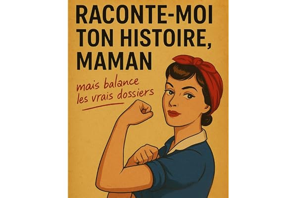 RACONTE-MOI TON HISTOIRE, MAMAN: mais balance les vrais dossiers | Idée cadeau originale et drôle à compléter pour Fête des Mères, Anniversaire, Noël