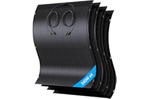 LIONSHEE 960W Flexibel Solarpanel Kit, 4X 240W Monokristallines Flexibles Solarmodul, IP67, Solarzelle Photovoltaik Off Grid, für Wohnmobil, Auto, Schuppen, Dach, Boot, Balkon, 12V Batterien