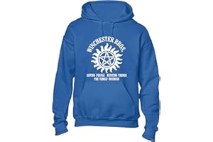 Crown Designs Winchester Brothers Horror Teen Fiction TV Show Inspired Unisex Premium Quality Hoodies for Men, Women and Teens