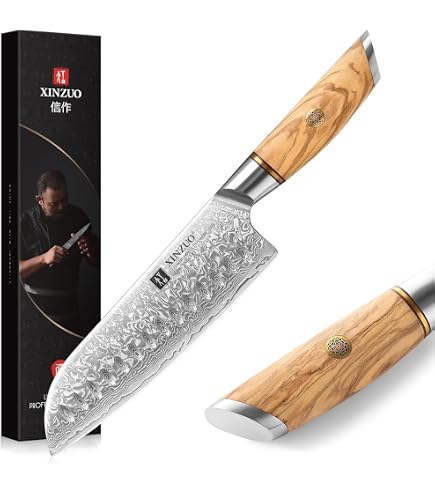 Yaxell SUPER GOU 161 Set Coltelli Damasco 3 Pezzi + Affilacoltelli GOUSHARP Pro – Acciaio Polvere SG2 63HRC, 161 Strati, Manico Micarta, Made In Seki (Giappone)