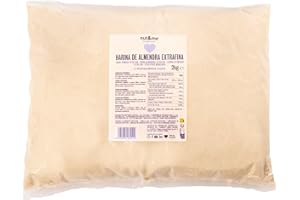 Farine d'amandes 2 kg nut&me | Convient aux régimes cétogènes | Sans Gluten | Vegan | Haute teneur en protéines | Extrafine| Idéal pour la pâtisserie |