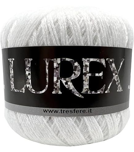 Filo Catenella Titan Wool London Lamè Con Lurex, Gomitolo 20g, 90 Metri, Made In Italy, Per Uncinetto E Maglia