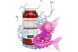 Reprapper 203 Dual Color Resina UV Lavable con Agua Bicolor LCD 405nm Resina Rapida para Impresion 3D Water Washable Fotopolimero Resina Foto-Sensible Dos Colores - 500g - Naranja/Púrpura