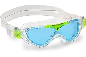 ‎AQUASPHERE Aquasphere Vista JR, Schwimmbrille, Schwimmbrille für Kinder ab 6 Jahren mit UV-Schutz und Silikondichtung, beschlag- und leckagefreie Gläser für Jungen & Mädchen