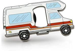 Fluffy Dreams Abrebotellas Imán para Nevera Camper Vanlife Caravana, Forma Retro Autocaravana, Abrebotellas de Cerveza, Camper, Decoración al aire libre, ocio, Viaje, Regalo de viaje, Tamaño aprox. 10