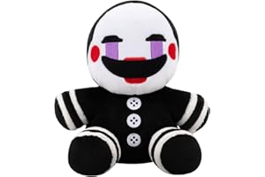 JAZWARES Five Nights At Freddy's The Puppet Plush - 8-Inch Stuffie with Soft Material and Glow-In-The-Dark Eyes