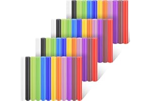 Einfa Hot Glue Sticks - 48 Pieces 11mm x 100mm Glue Sticks for Glue Gun - 12 Cloured Glue Sticks for Decoration - Hot Melt Glue Sticks DIY Craft - Adhesive Glue Gun Sticks 11mm