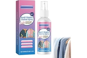 RAKIUTY Antistatik Spray,Spray Antistatisch,Antistatik Sprays Kleidung,Antistatikspray,Statikspray für Kleidung,Anti Static Sprays,für Kleidungs,Textilien,Möbel und Auto,Reduziert Statische Aufladung,100 ml