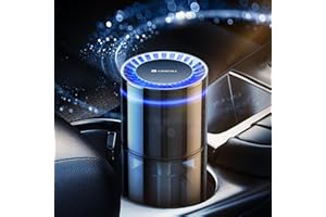 Ceeniu 2024 New Car Air Freshener, Auto ON/OFF,135ml Last 6 months,Built-in Battery, Blue Ambiance Light,CF3 car fresheners,Valentines Day Gift, Roman Holidays