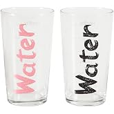 WATER BARDAK 570 ML 2'Lİ SET -SİYAH&PEMBE