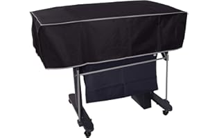 The Perfect Dust Cover LLC - Copertura corta in nylon nero per HP DesignJet T630 Plotter wireless di grande formato da 24", anti statico, impermeabile