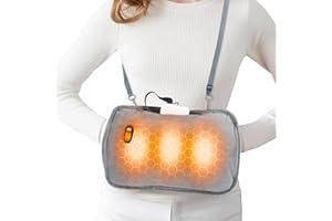 TAIKOUL Chauffe-Mains Portable en graphène avec Peluche Douce et sûre et 6 réglages de Chaleur, pour l'extérieur, Batterie Externe 10 000 mAh