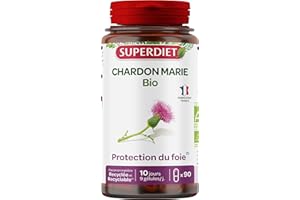 SUPERDIET – CHARDON MARIE BIO - Protection du foie – Phytothérapie – Fabrication Française – 90 gélules