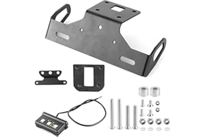 AUKSON Motorcycle Rear Mudguard Eliminator Kit, Mudguard Eliminates License Plate Holder with LED Lamp for KAWA-SAKI Z800 2013-2018