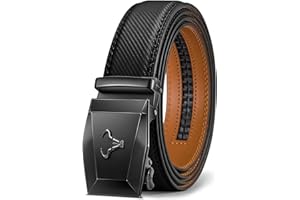 BULLIANT Ceinture Homme, Ceinture Homme Cuir avec Boucle à Cliquet Automatique,Large 35mm,Taille Ajustable