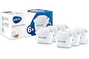 BRITA Maxtra+ Filtre à Eau Potable pour Carafe, 100 L 6 Filtri Blanc